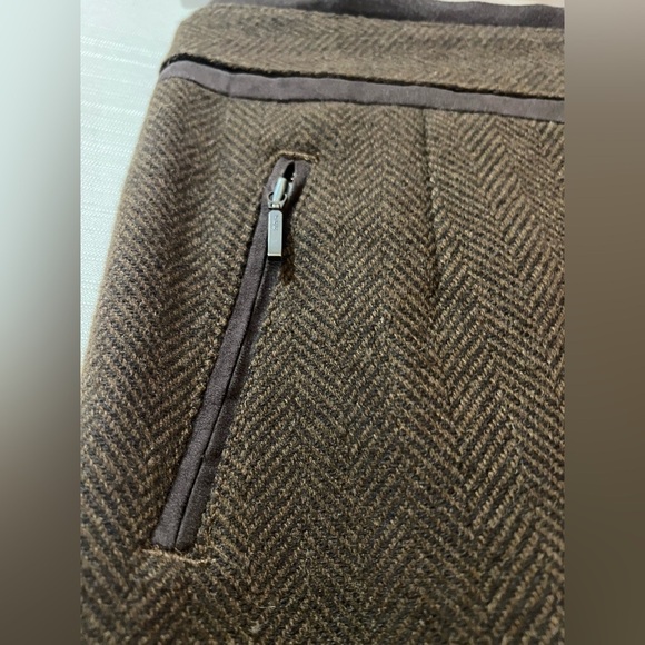 ⚫️ BOGO Bob timberlake brown wool women’s skirt size 2 - Picture 2 of 6